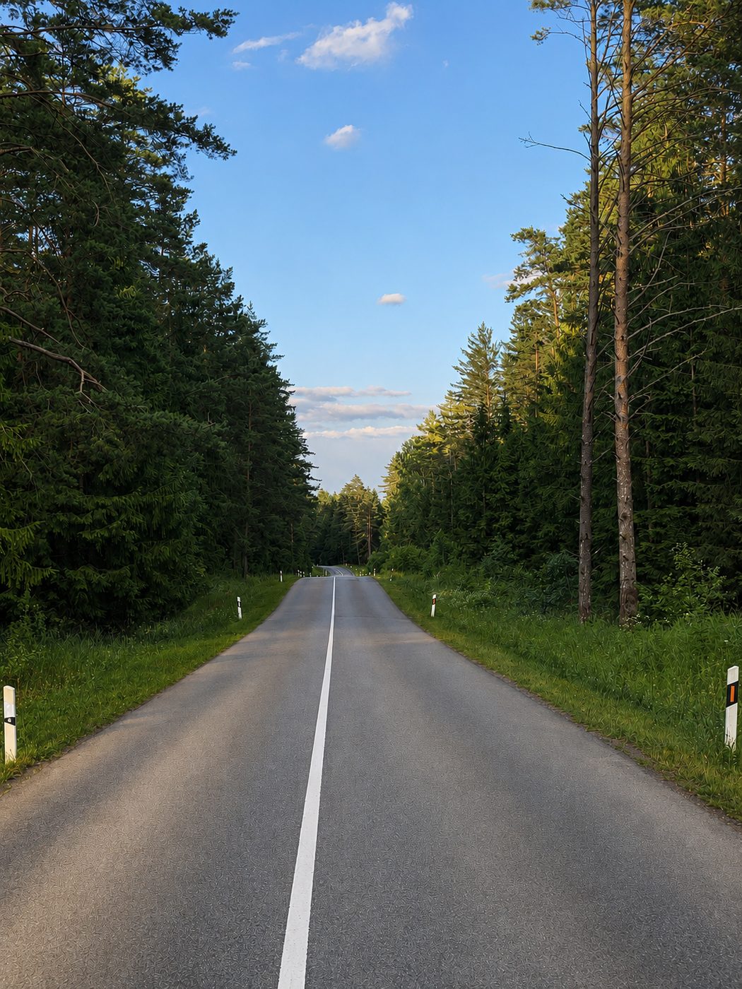 Forest road leading to Landgoed Harmonie